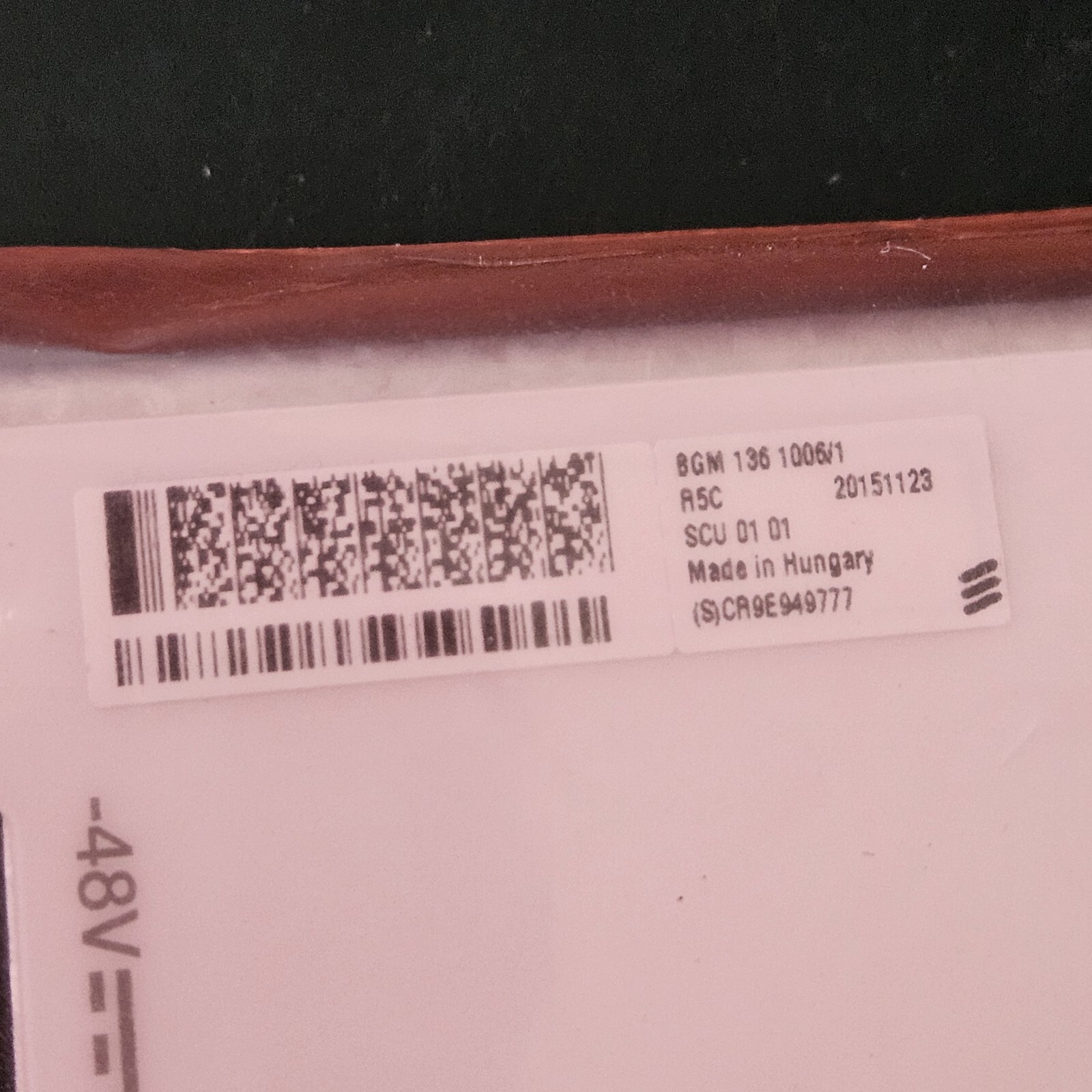 Ericsson SCU 01 01, BGM 136 1006/1 Support Control Unit Made In Hungary Vi02