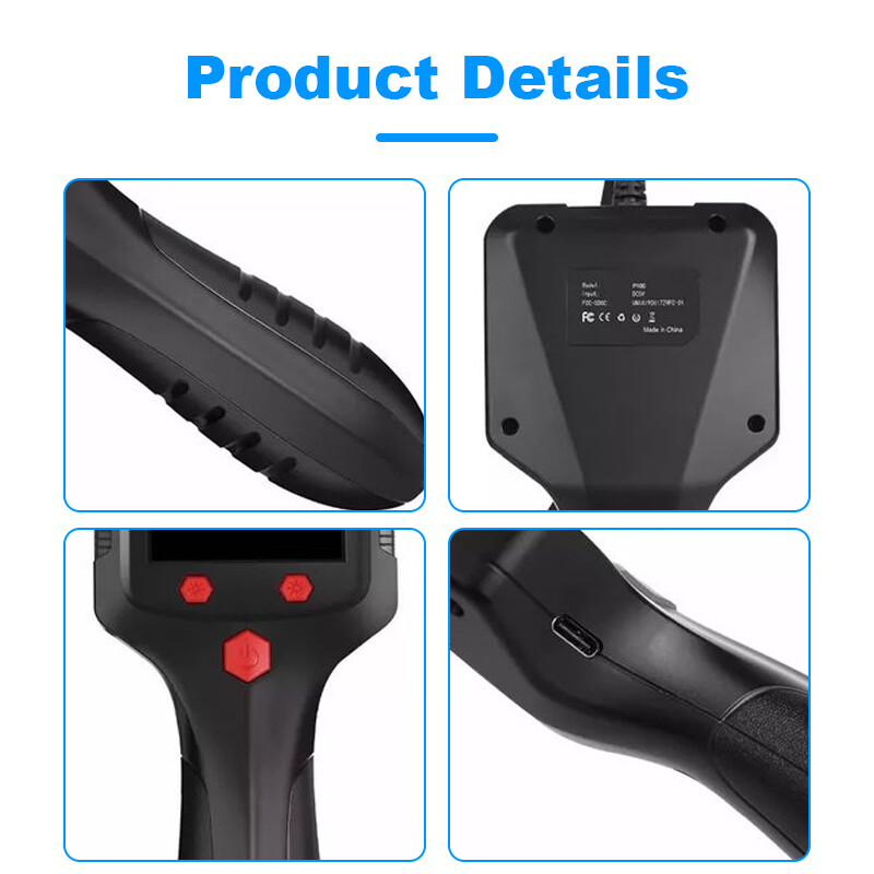 HD 1080P LED Handheld Industrial Endoscope Borescope 8mm Inspection Snake Camera