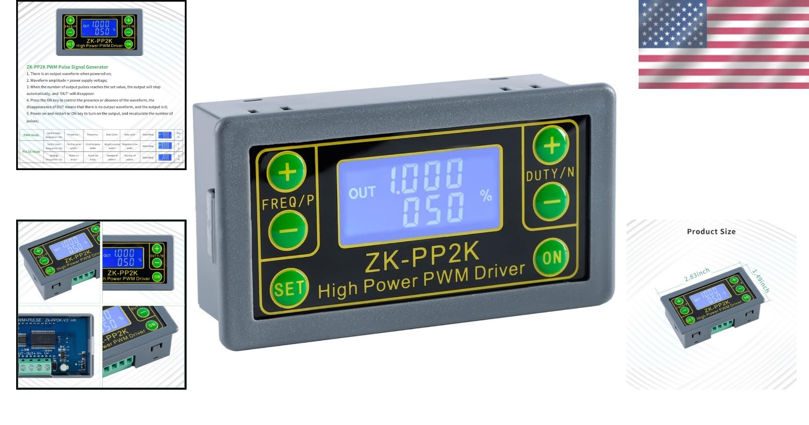 Precision PWM/Pulse Frequency Generator ZK-PP2K: Versatile Signal Control