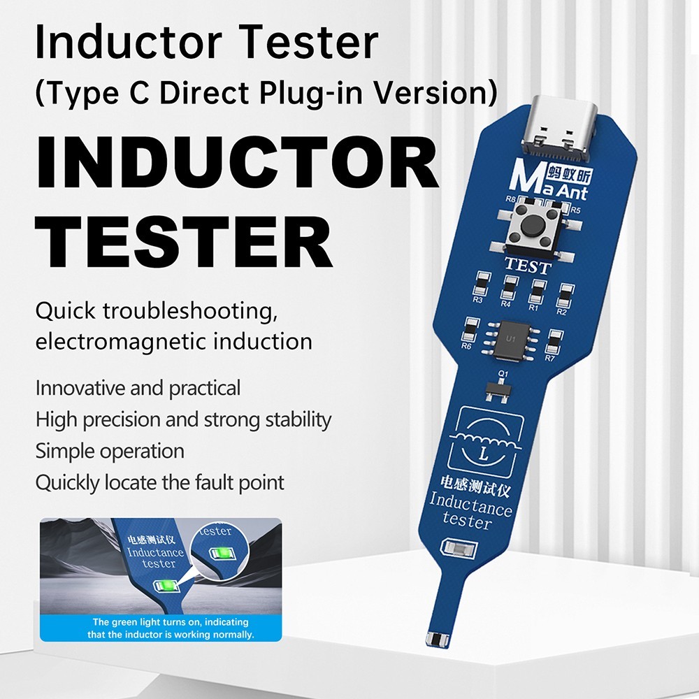 M093 Inductance Tester Motherboard Coil Tester Inductor Detector Repair Tool SP*