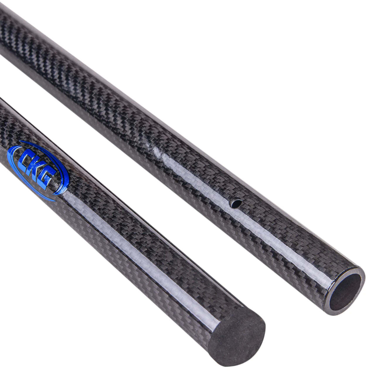 CKG 9 X 6 STAINLESS SAND SCOOP HEXAHEDRON HOLES WITH CARBON FIBER HANDLE
