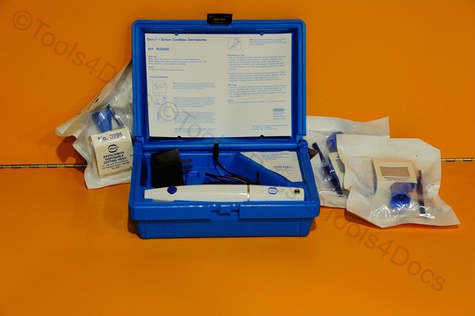 Complete Davol Simon Power Cordless Dermatome Kit