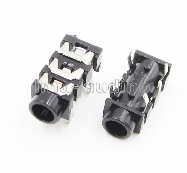 10Pcs 5Pin 3.5mm Stereo Headphone Audio Jack Earphone Socket NEW