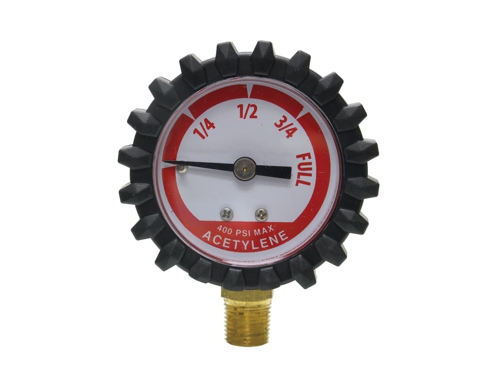 Uniweld G19D – Acetylene Contents Gauge, 1.5in with 1/8in NPT