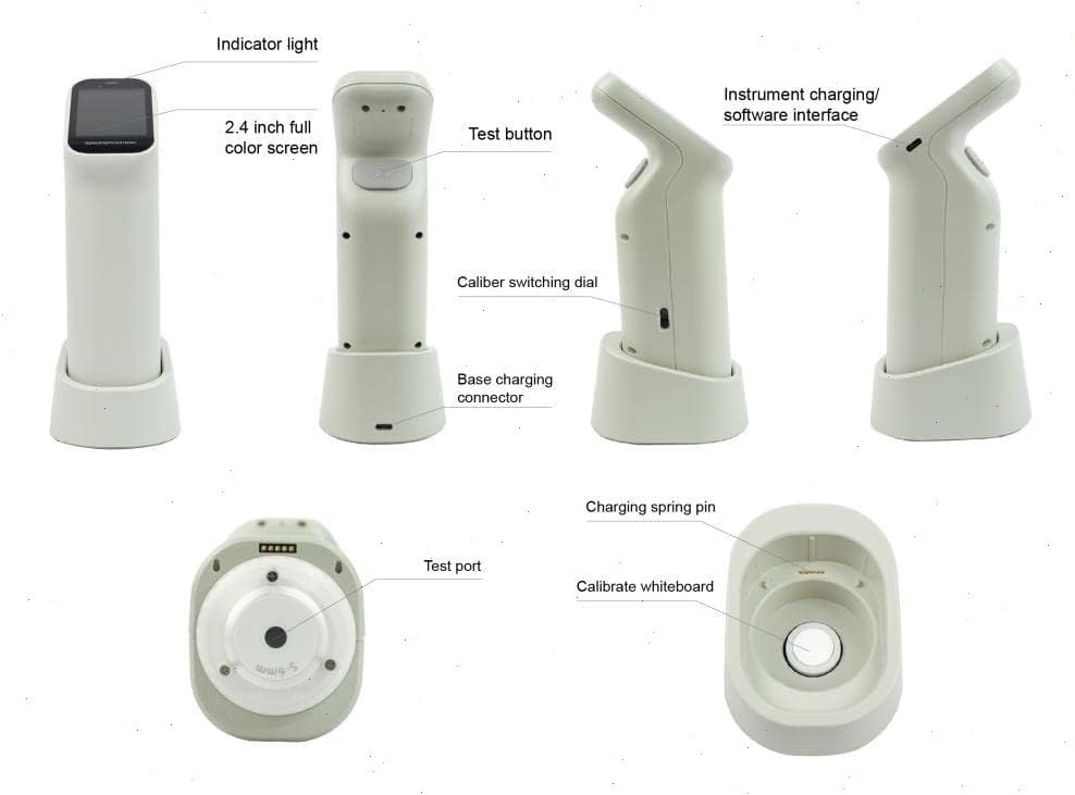 Digital Color Difference Meter with 3 Apertures LED UV Dual Optical Path Design