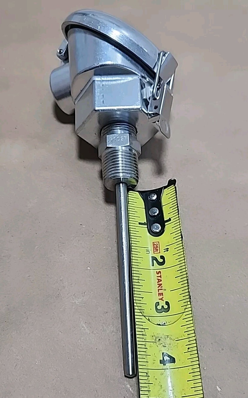 *NEW SURPLUS* Unbranded Thermocouple 4″ Probe 1/4″ Rod Dia + Warranty!