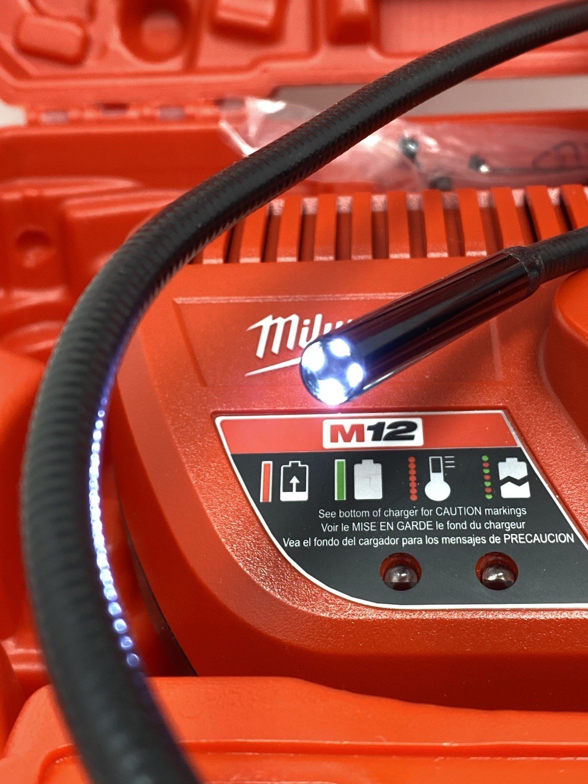 Milwaukee 2313-21 M12 Cordless Digital Inspection 360 Camera Kit & Case CLEAN!