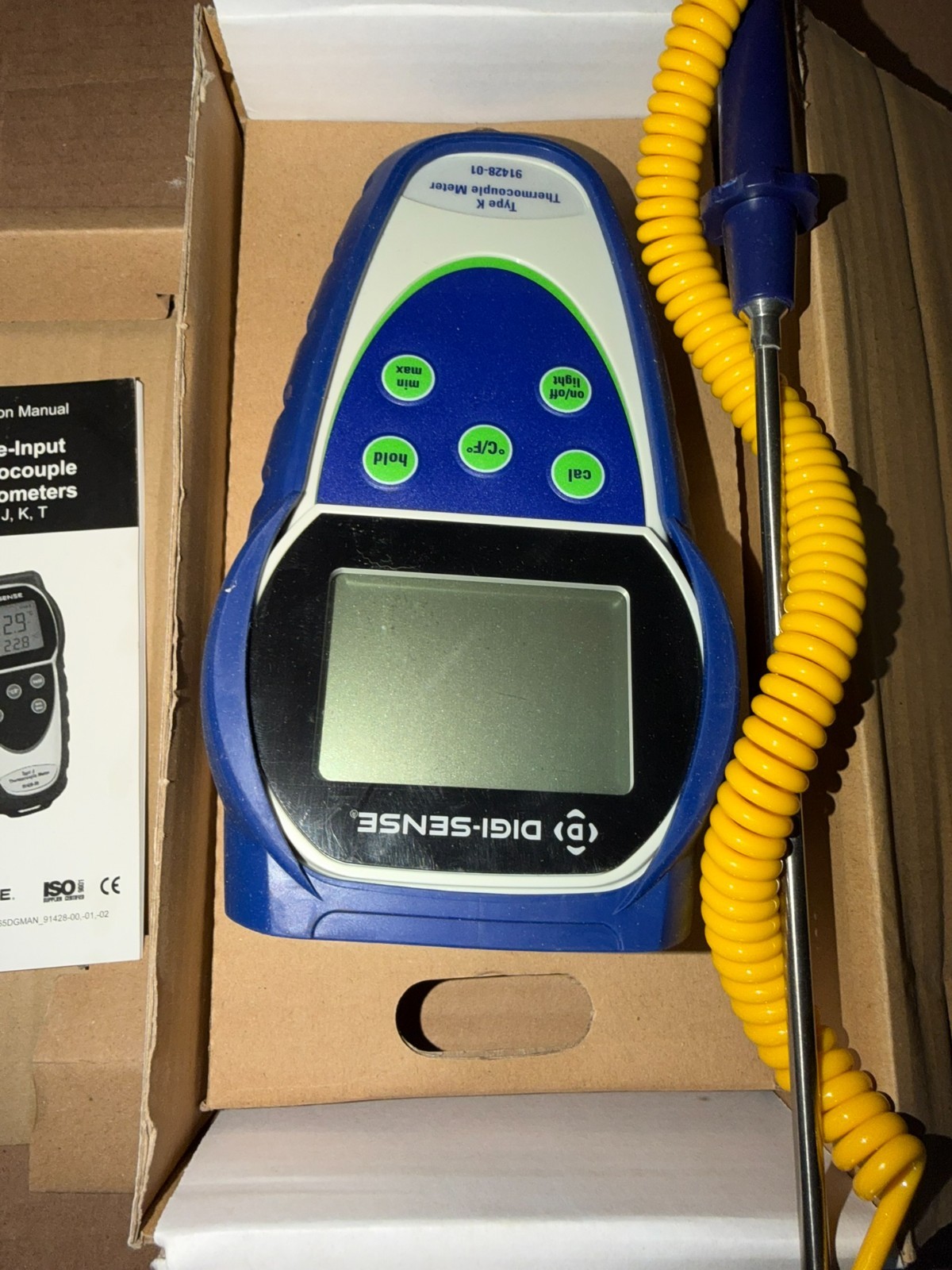 Digi-Sense WD 91428-01 Temp 10 Single-Input Type K Thermocouple Thermometer