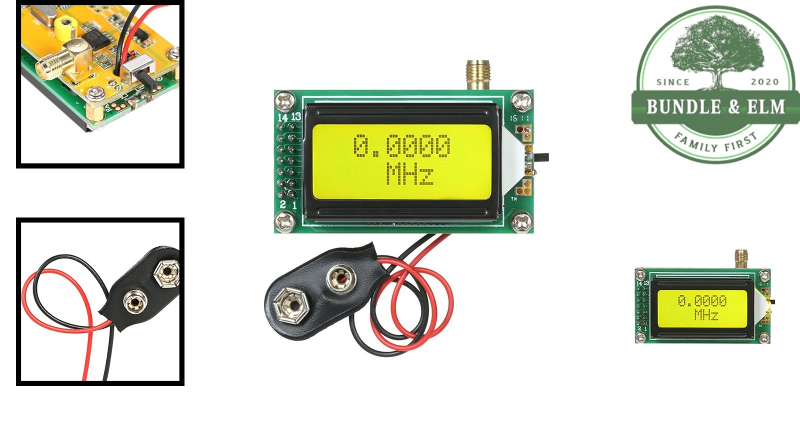 1-500 MHz RF Meter Module with Digital Display for Frequency Measurement