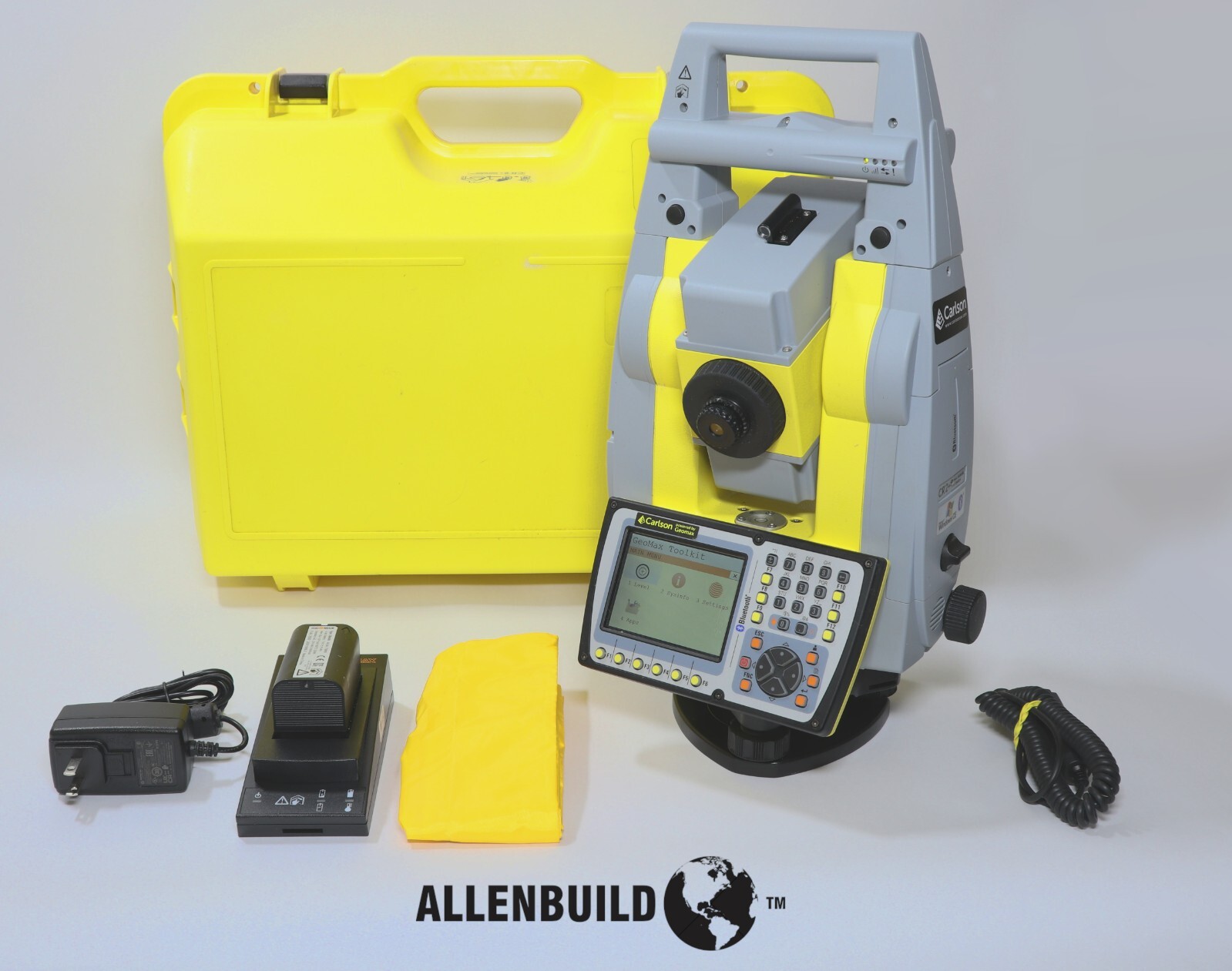 CARLSON CR2+ 2″ ROBOTIC TOTAL STATION FOR CONSTRUCTION AND SURVEYING W/TABLET