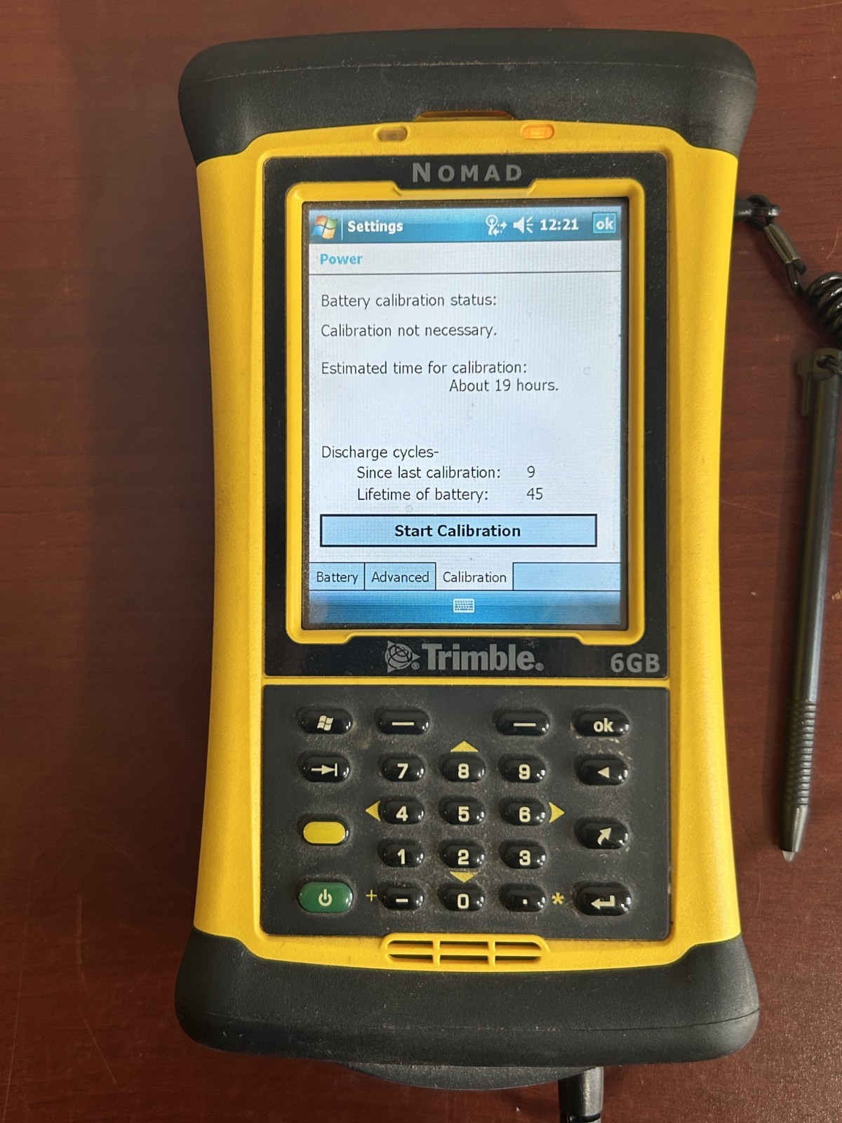 Trimple Nomad 6GB Rugged Handheld Data Collector w/ Programs Office Arc + Power