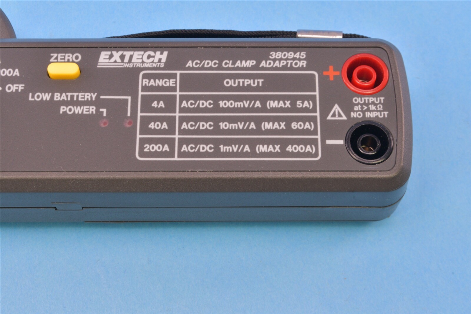 Extech 200A AC/DC Clamp-on Probe Adaptor Works w/ DMM or Oscilloscope