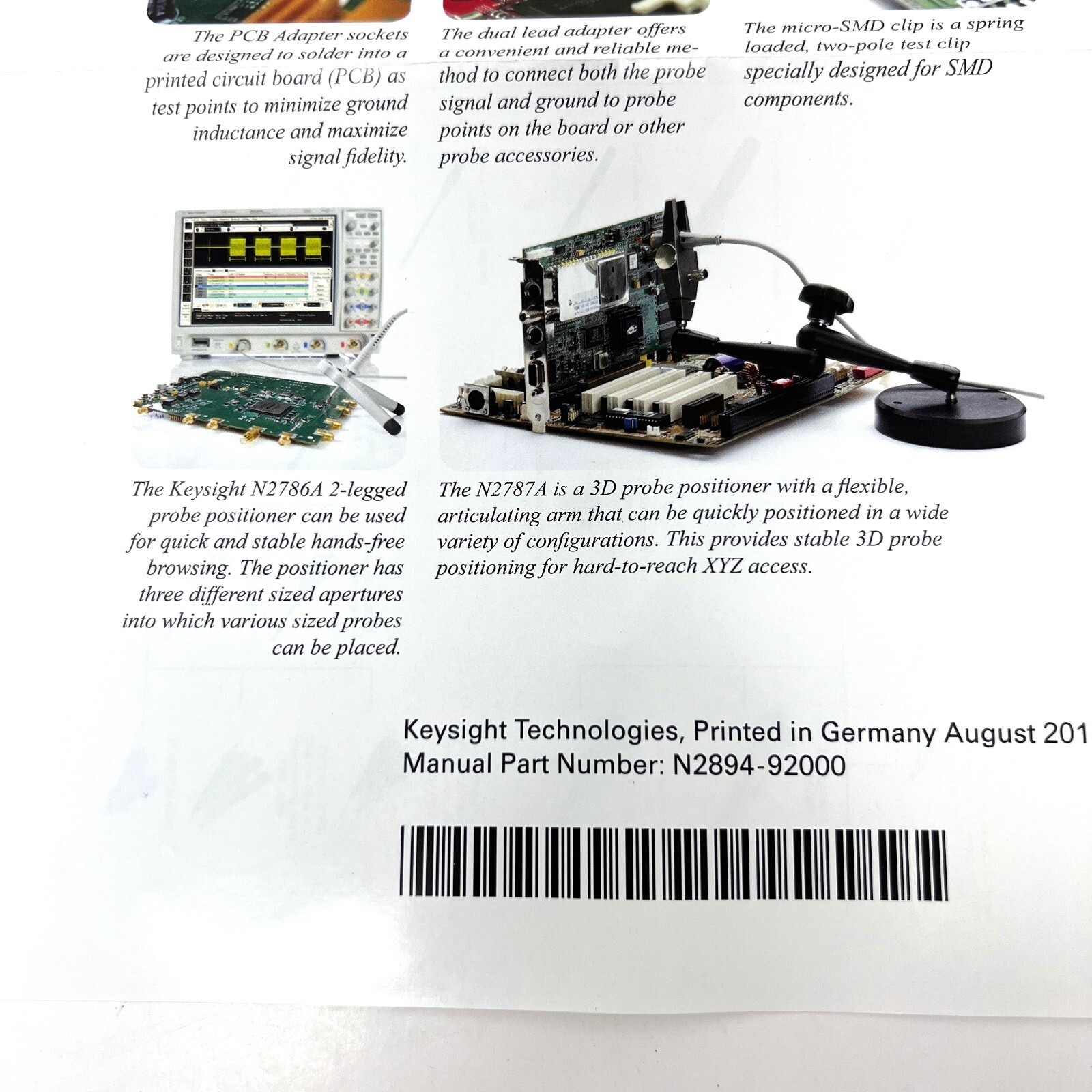 Keysight N2873A Passive Probe 10:1 500MHz with N2873-60001 Kit – Made in Germany