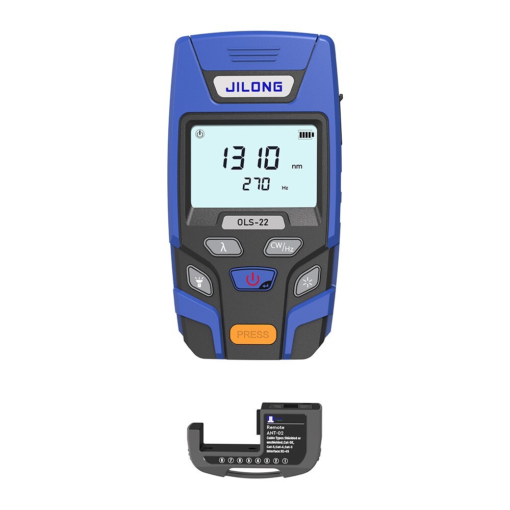 FTTH Fiber Tester Jilong OLS-22 Fiber Optical Light Source SM,MM,PON W/LED Light