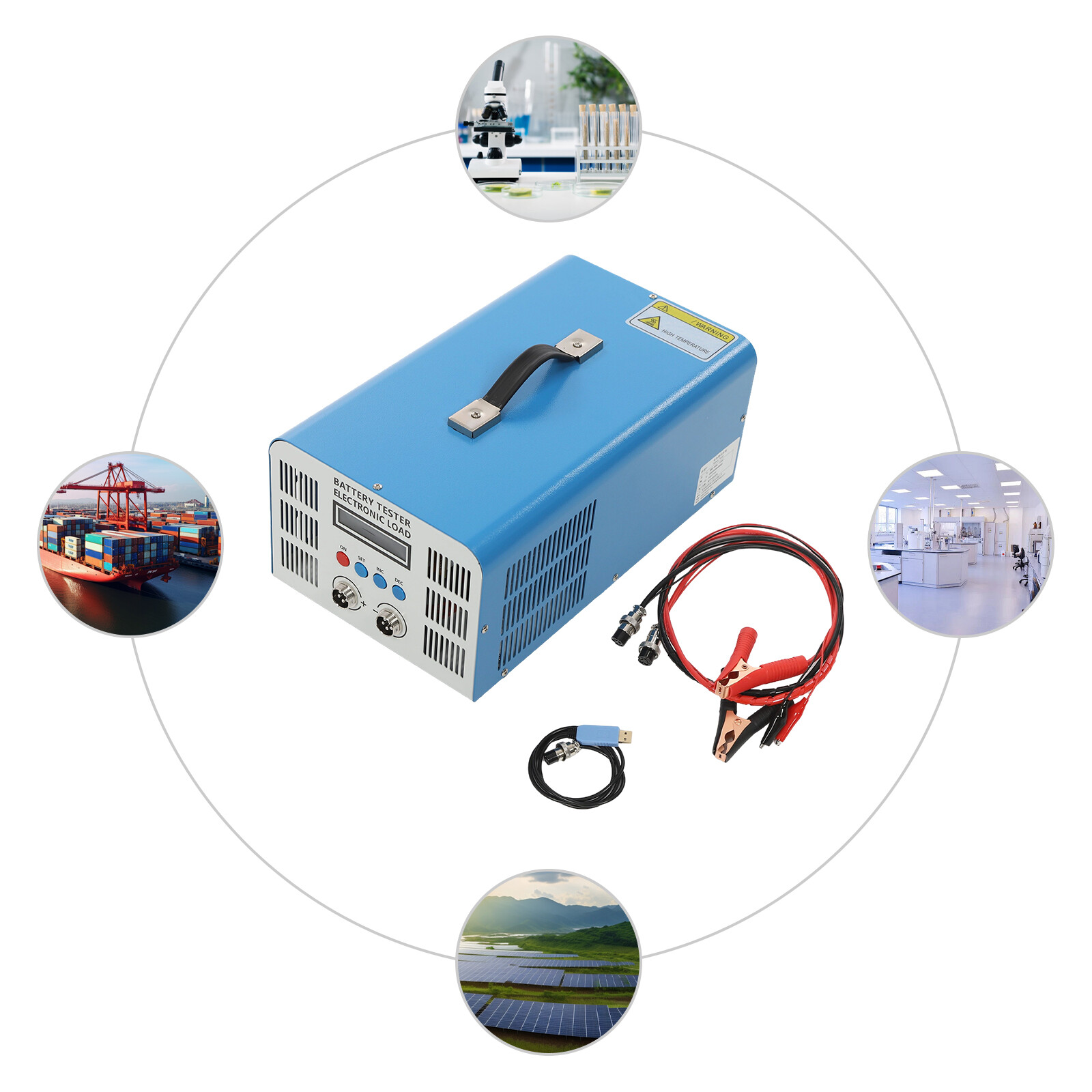 DC Corded Electric Load Tester Battery Capacity Tester Power Supply Tester 200W