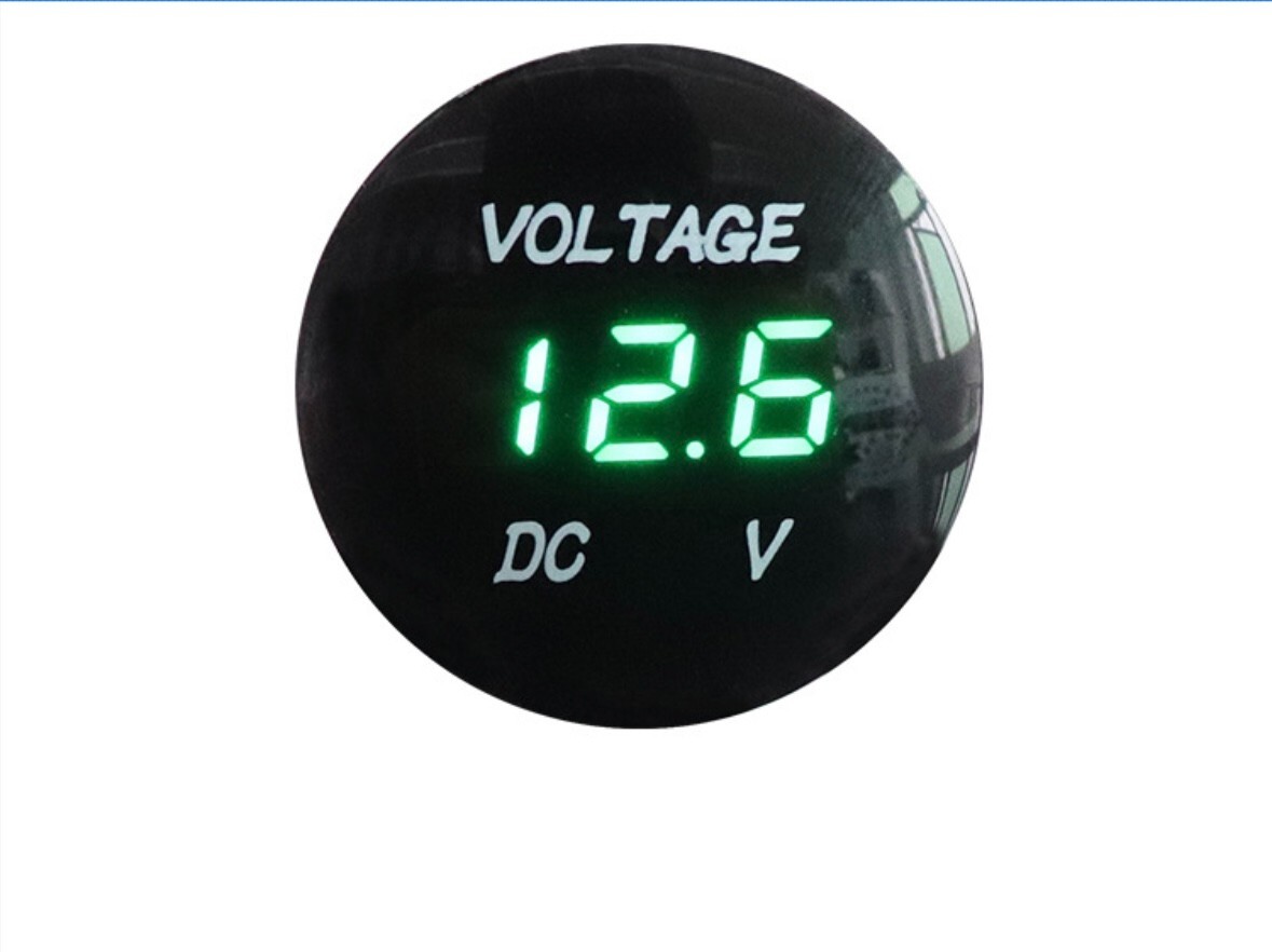 Battery Volt Meter LED Colour Display 12v Digital Voltage Gauge for Motorcycle