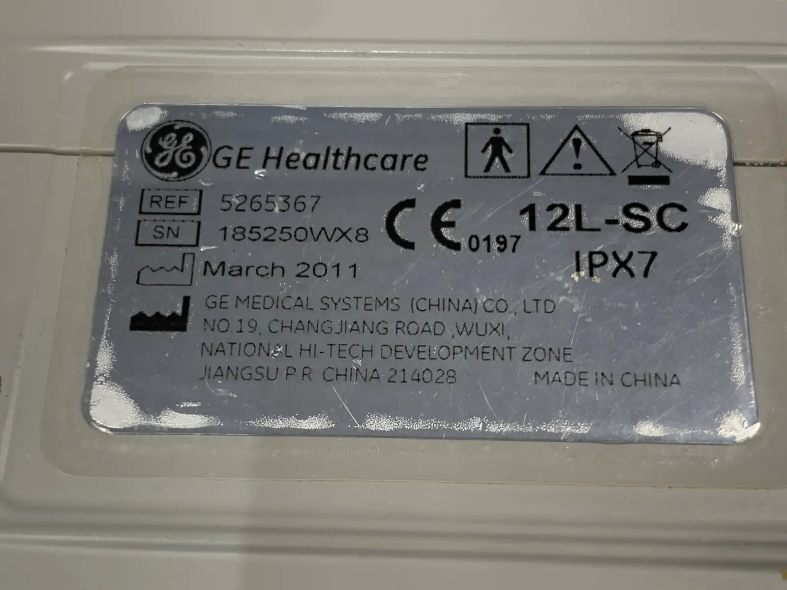 GE 12L-SC Linear Array Transducer Probe Collector RoHS Version for Venue 40 #2