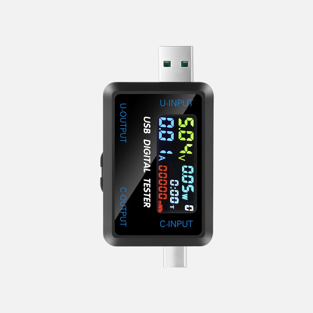 Digital Voltage Current Meter Power Capacity Tester USB Type-C Charger Detector