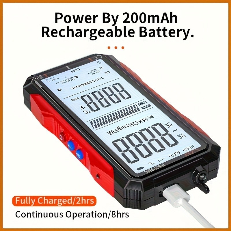 Rechargeable Digital Multimeter FS899C – Electrical & NCV Testing