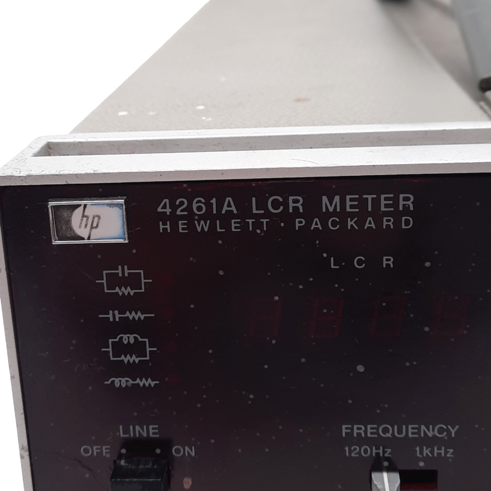 HP 4261A Digital LCR Meter, 3-1/2 Digit, 120Hz/1kHz, L-D/C-D/R, 40VA Max