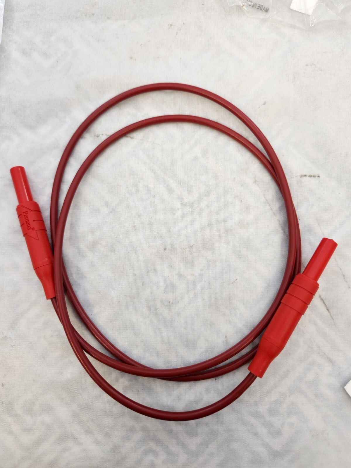 Pomona 5291A-36-2 MICROVOLT Banana Plug Patch Cord, Red, 36 In. USED, PRISTINE !