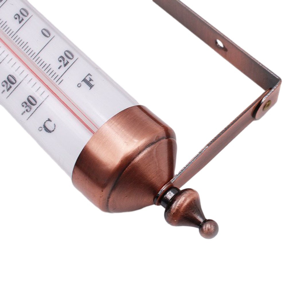 Cordless Indoor Outdoor Thermometer 10 Inch Dual Scale Steel Construction