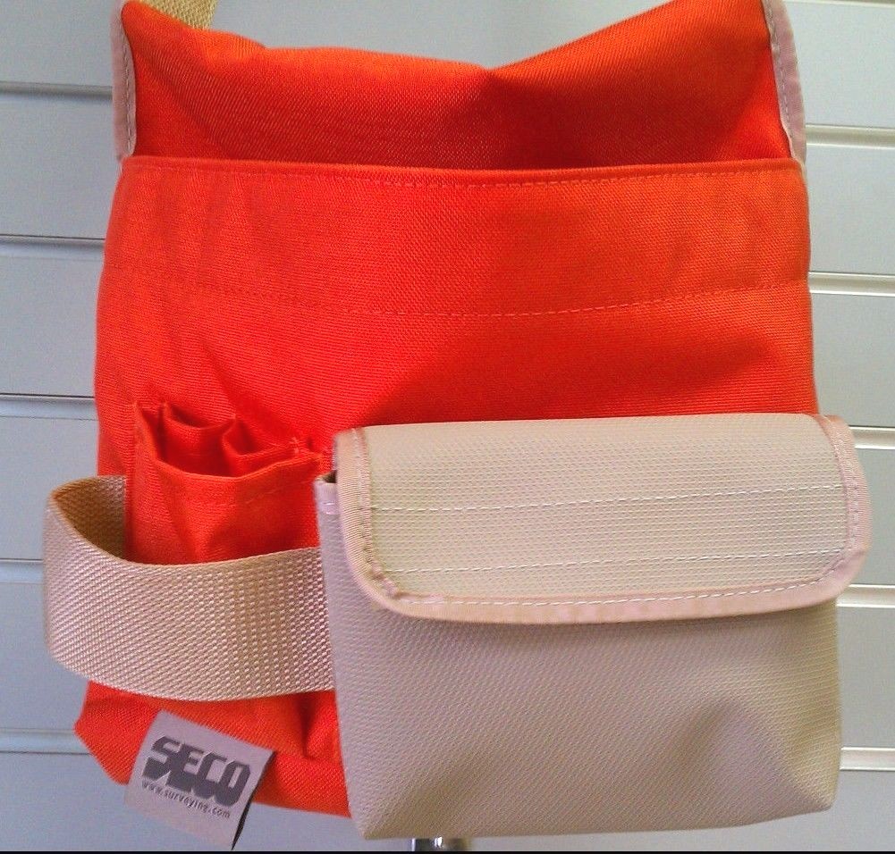 SECO Surveyor’s Five Pocket Tool Instrument Pouch with Belt Survey 8046-30-ORG