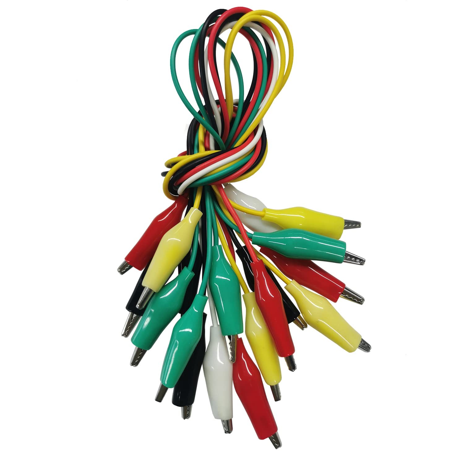 10PCS Alligator Clip Test Leads Electrical Jumper Wires Circuit Probes Set