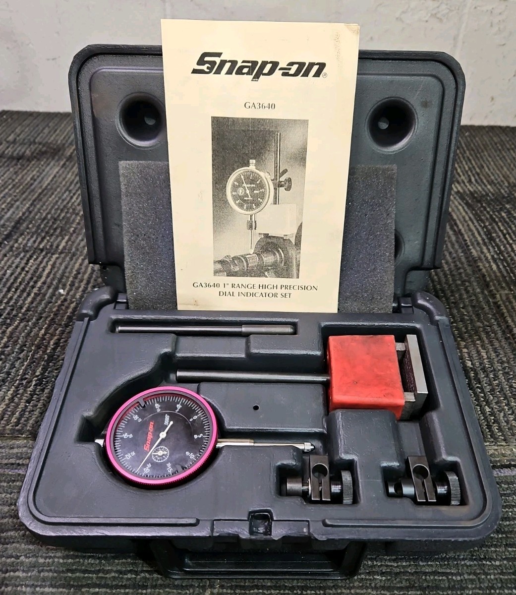Snap-On Tools GA3640 1″ Range High Precision Dial Indicator Set
