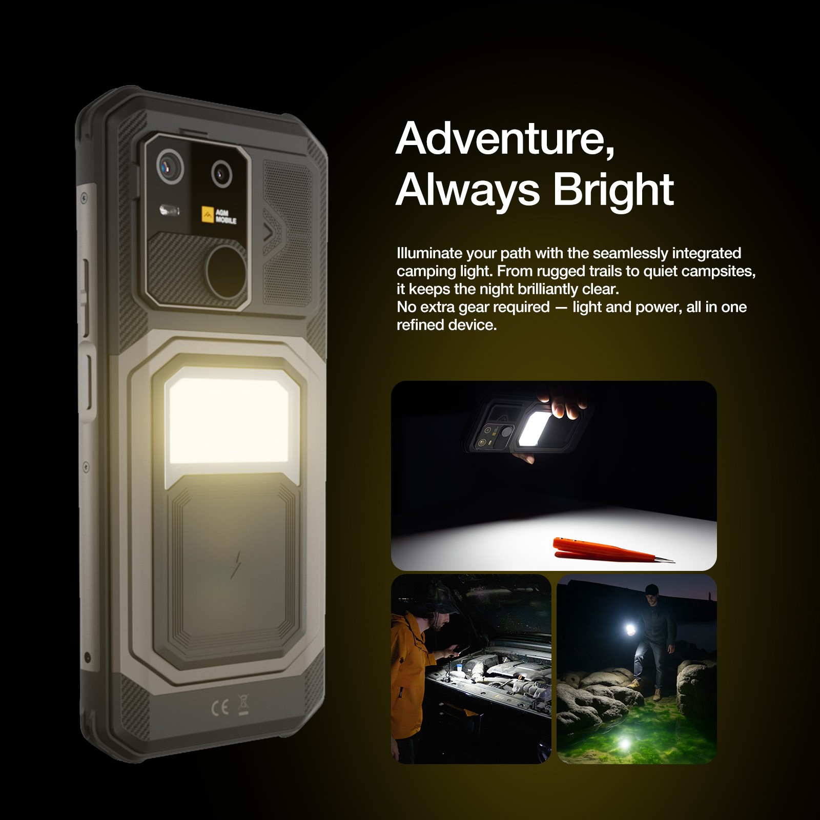 AGM G3 PRO Rugged Smartphone 12GB+512GB 10000mAh Battery 512x 384 Resolution