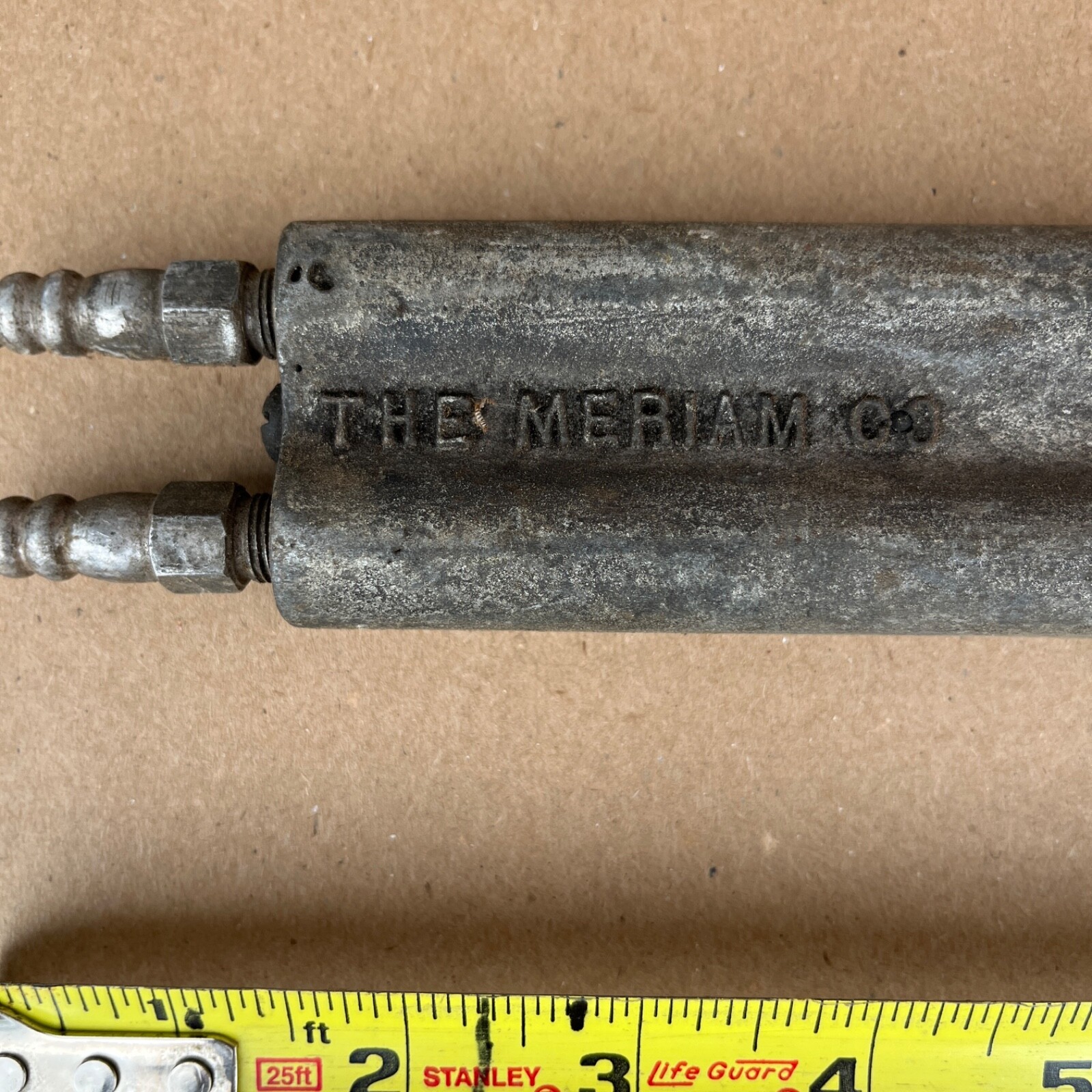 Vintage Meriam MANOMETER 10 in Instrument Size 6 SCP cement Scale