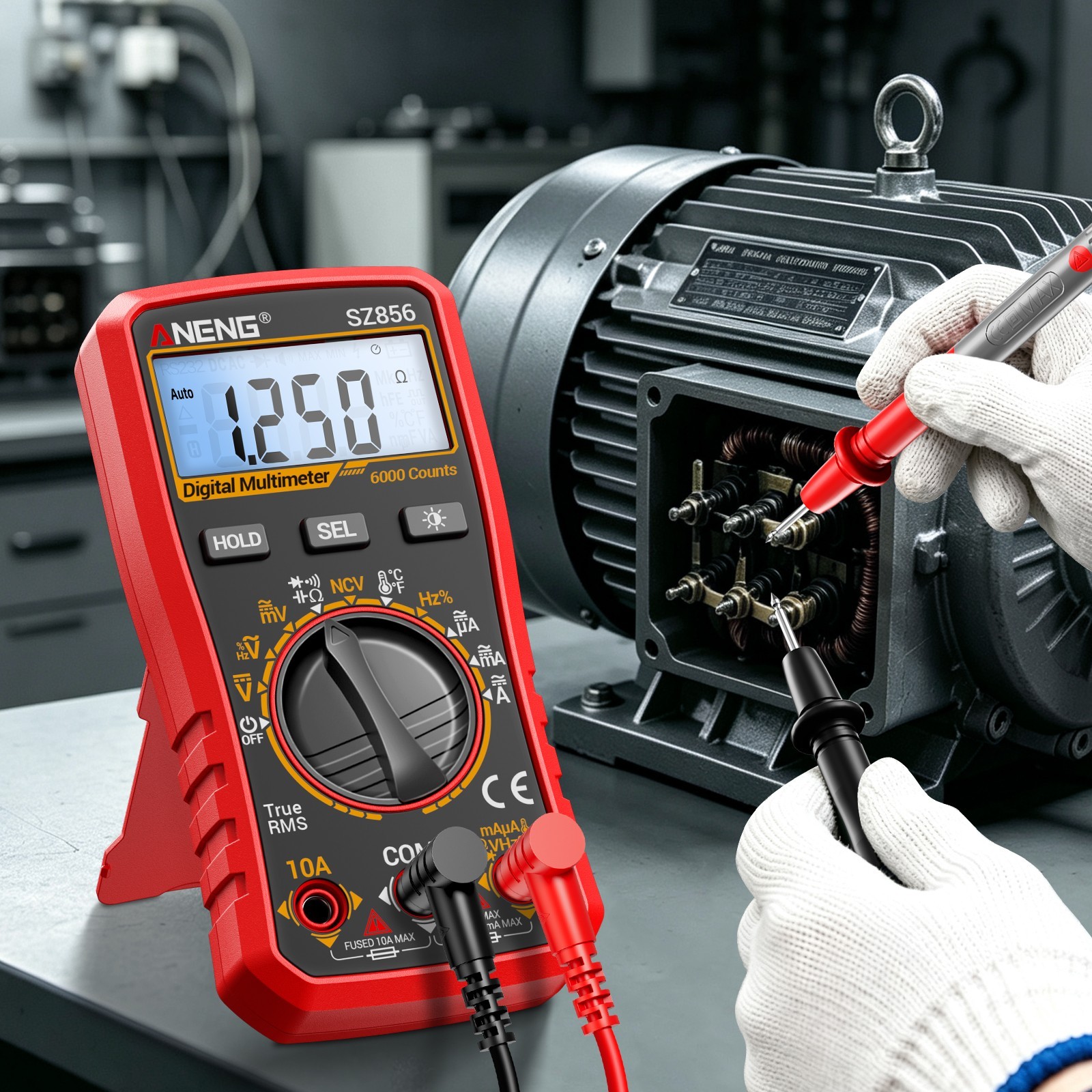 ANENG True RMS Digital Multimeter Auto Range 6000 Counts AC DC Electric Tester