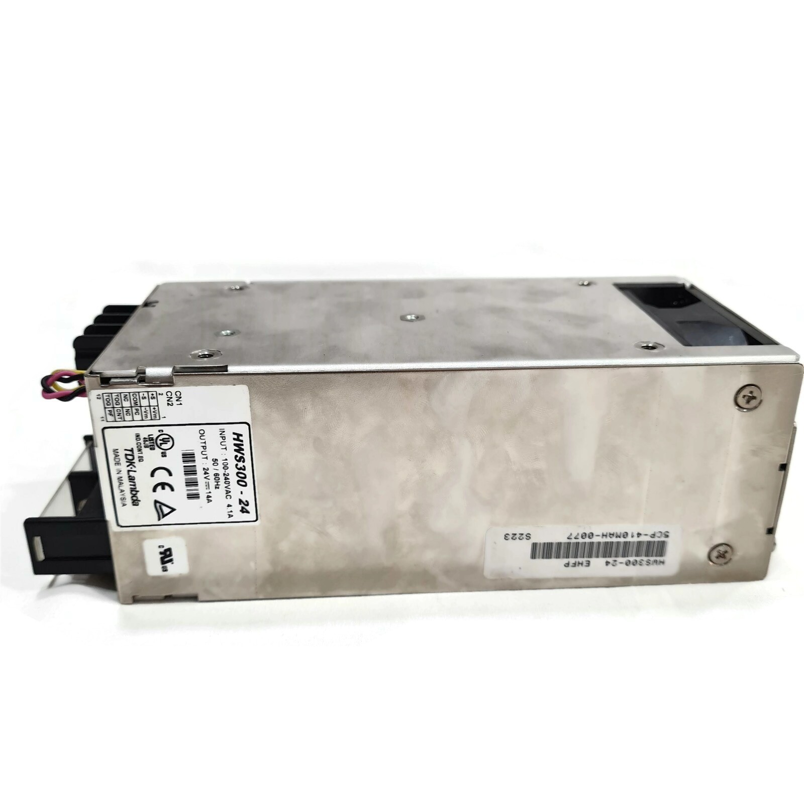 TDK-Lambda HWS300-24 Power Supply. 24 Volts 14 Amps. Made in Malaysia