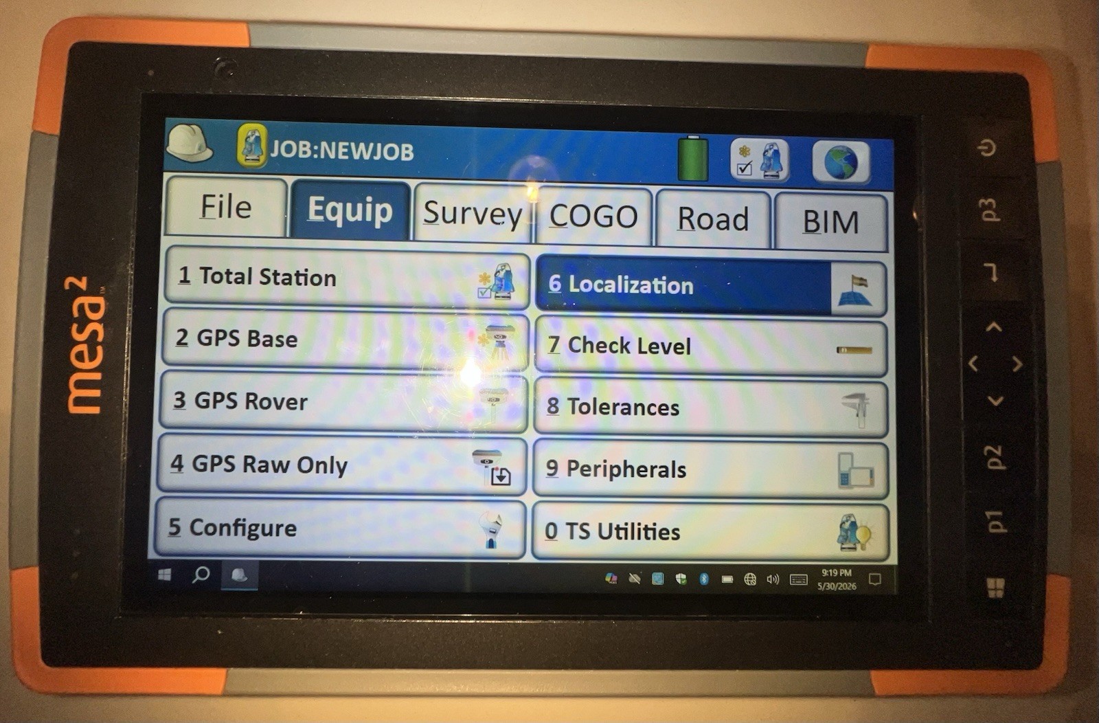 Juniper Systems Mesa 2/ RT3 Rugged Tablet. Carlson SurvPC 7.0 License Included.