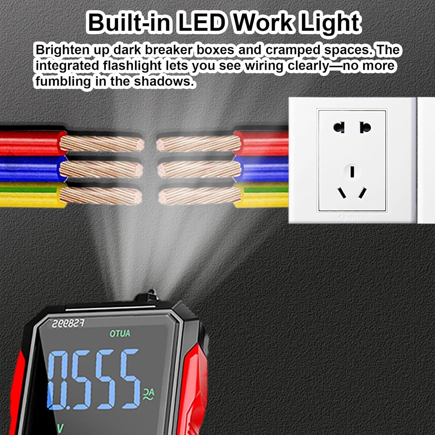 Digital Multimeter True RMS Auto Ranging, AC DC Voltage Tester NCV 6000 Counts