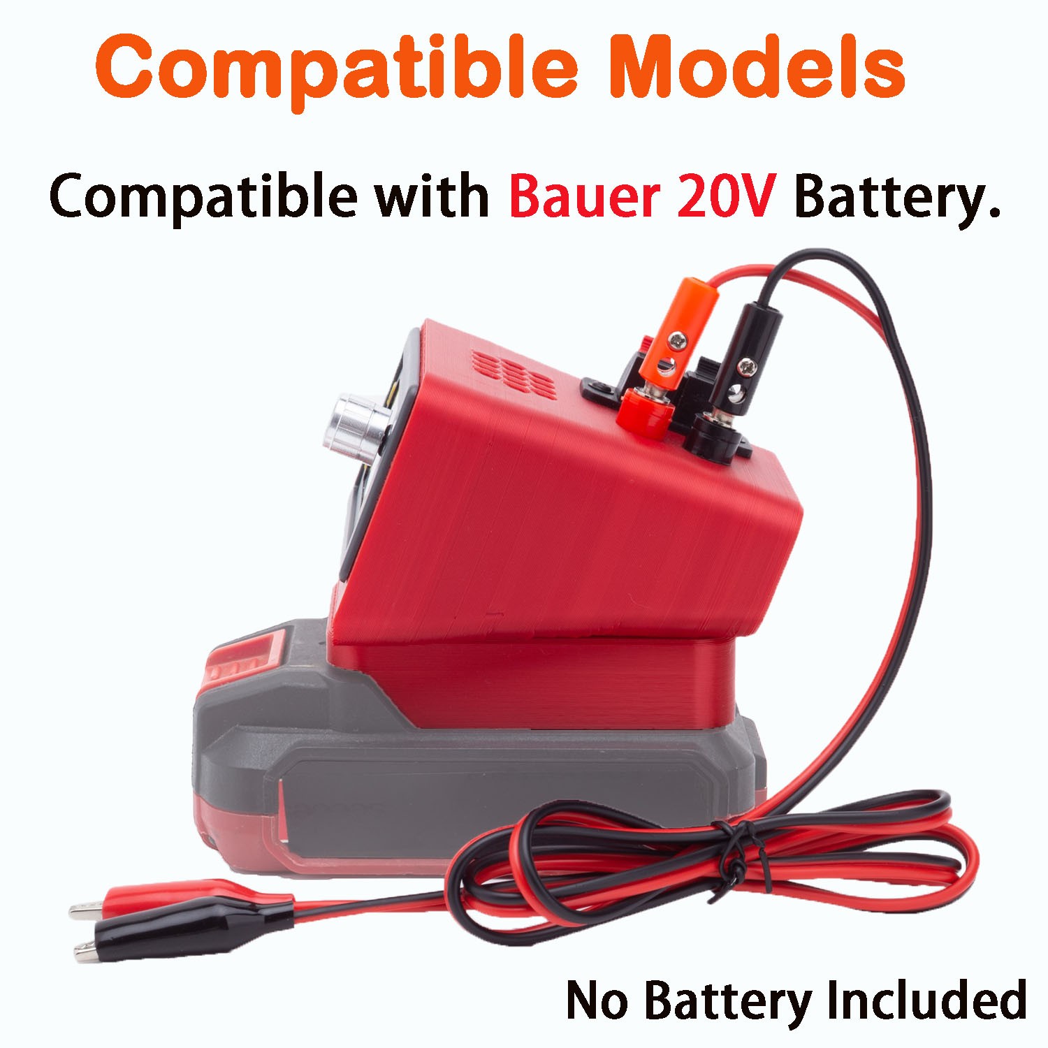 Portable Adjustable Power Voltage Supply To For Bauer DC 20V Li-Ion Battery