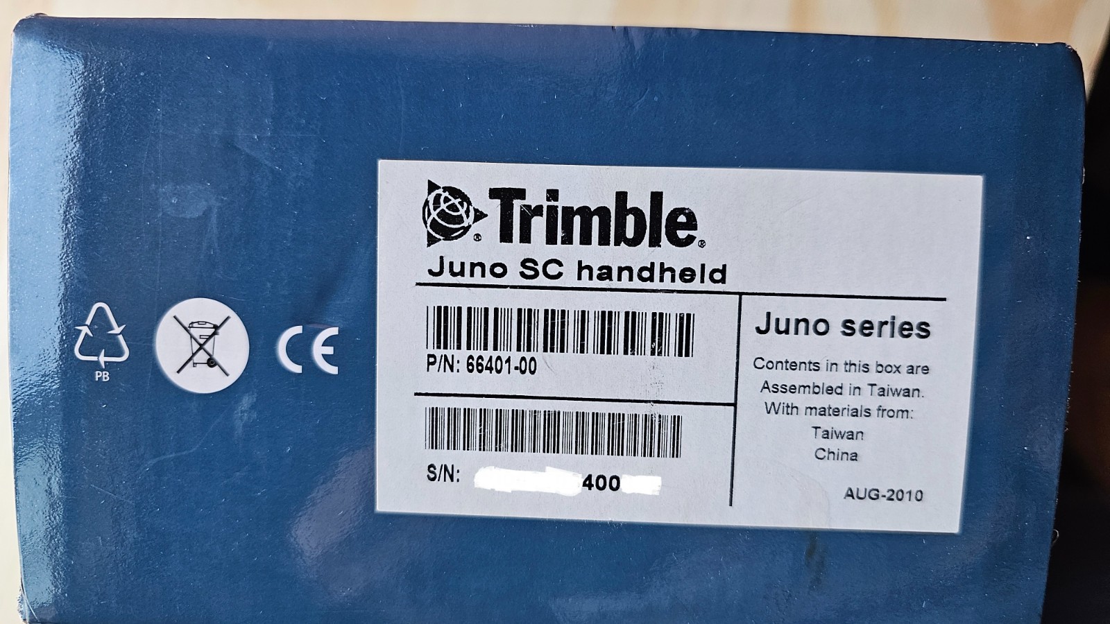 Trimble Juno SC Handheld GPS ArcPad Activated 3.5G Mapping Data Collector