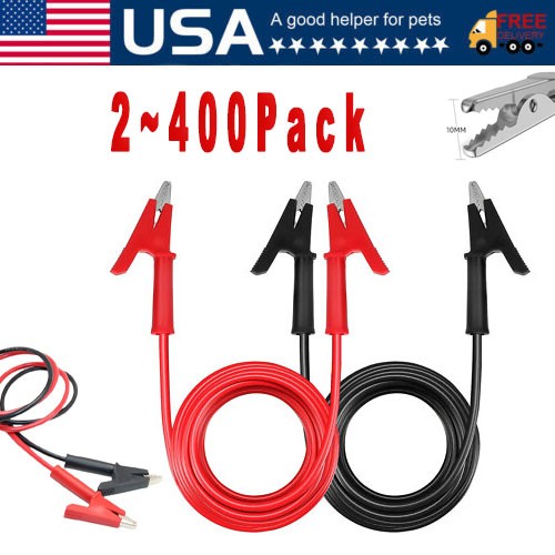 Alligator Clips Electrical Multimeter Test Leads 1500V/15A Jumper Wires Set Lot