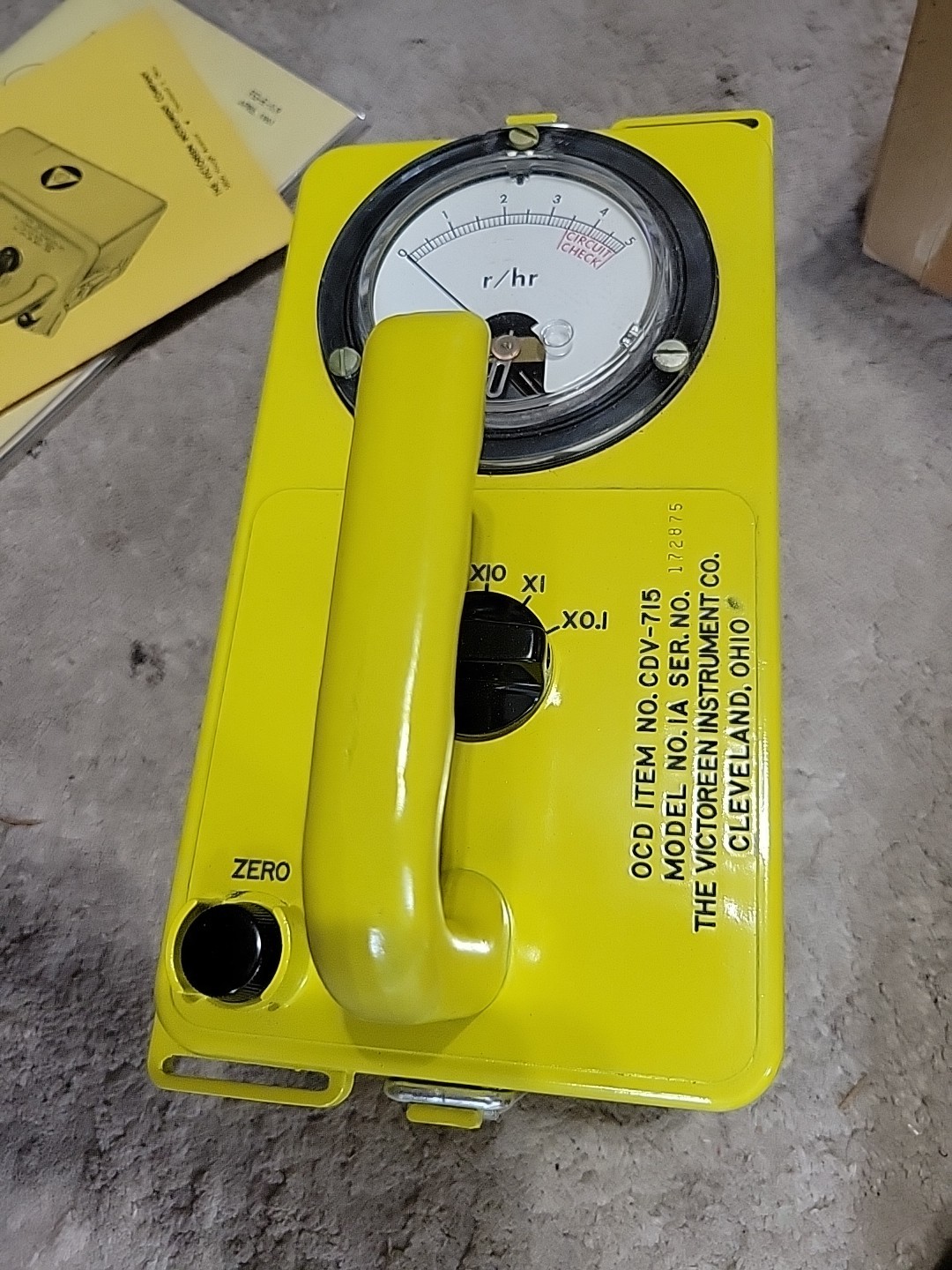 CD V-777-2 Radiation Detector Kit Cdv-715 X2
