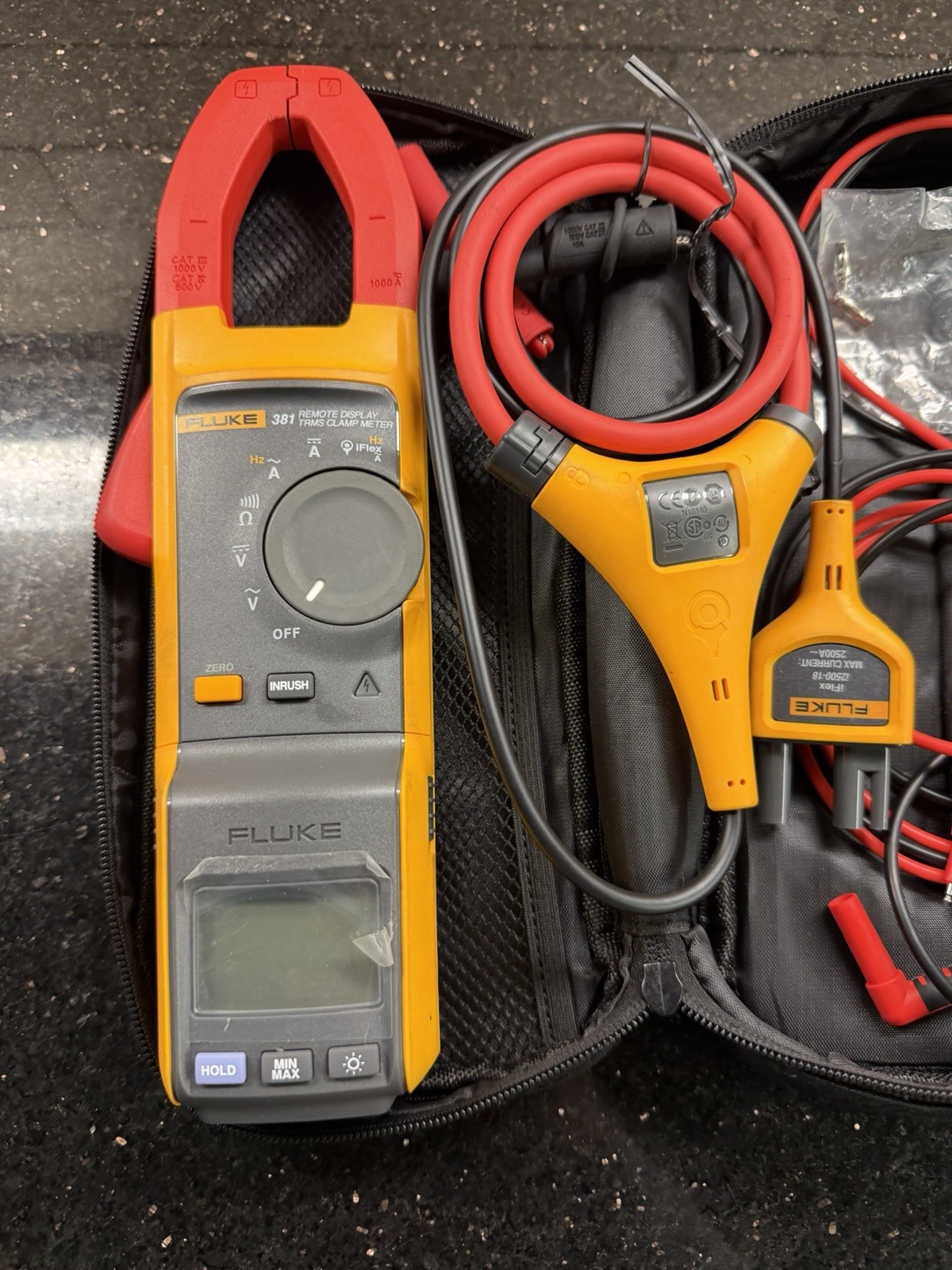 Fluke 381 Remote Display True-RMS AC/DC Clamp Meter with iFlex Open Box !!