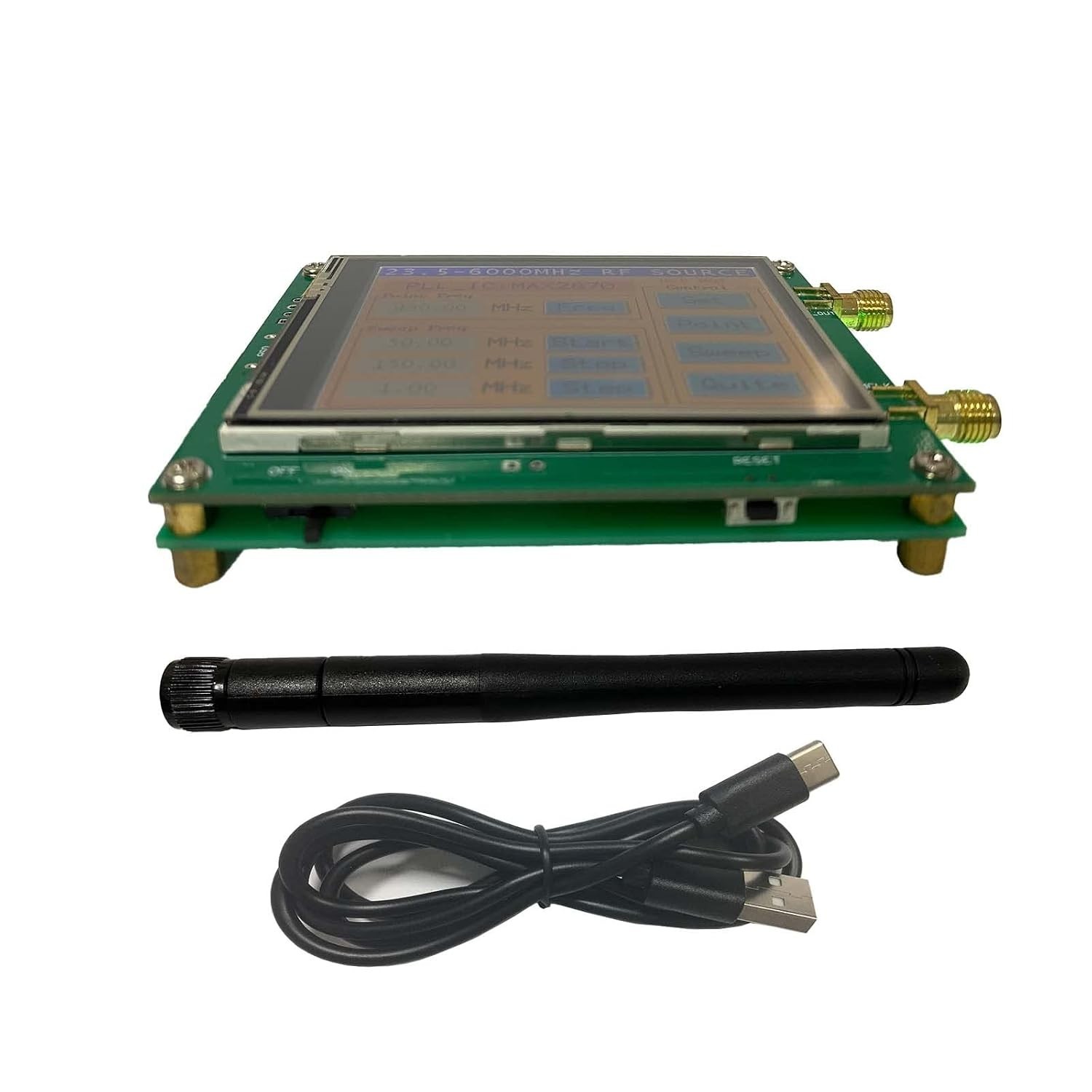 RF Signal Generator 23Mhz-6Ghz Touchscreen Mode Frequency Sweep SMA Female