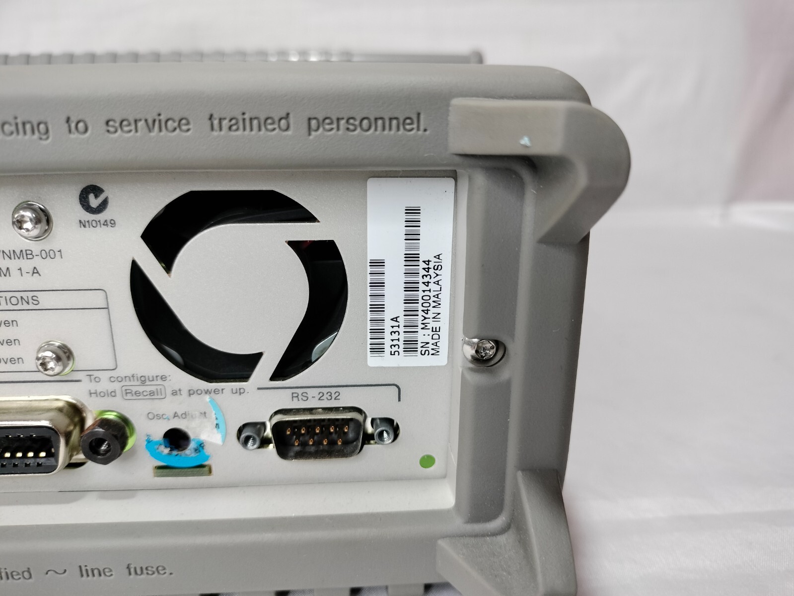 HP Agilent 53131A Universal Counter 225MHz S/N:MY40014344 Made in Malaysia