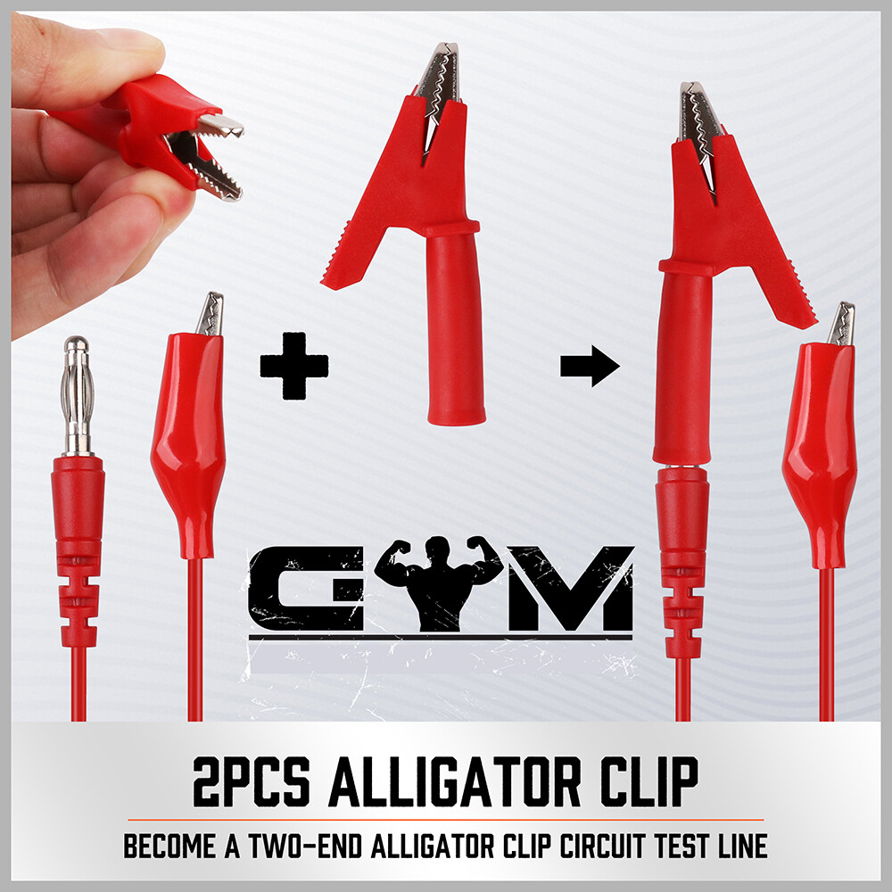 22Pcs Automotive Back Probe Kit Multimeter Test Leads Alligator Clips Wire Tool