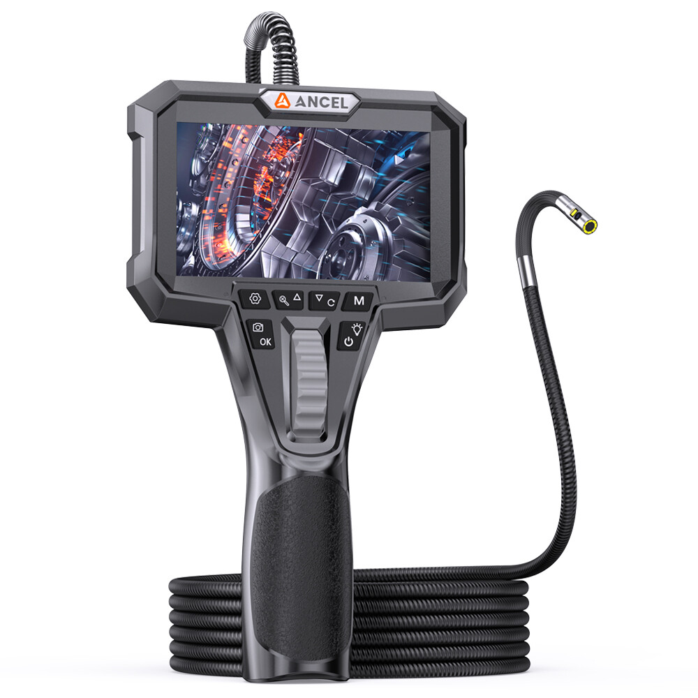 6.5mm 4.3Inch Articulating Borescope Endoscope Inspection Camera With 7LED Light