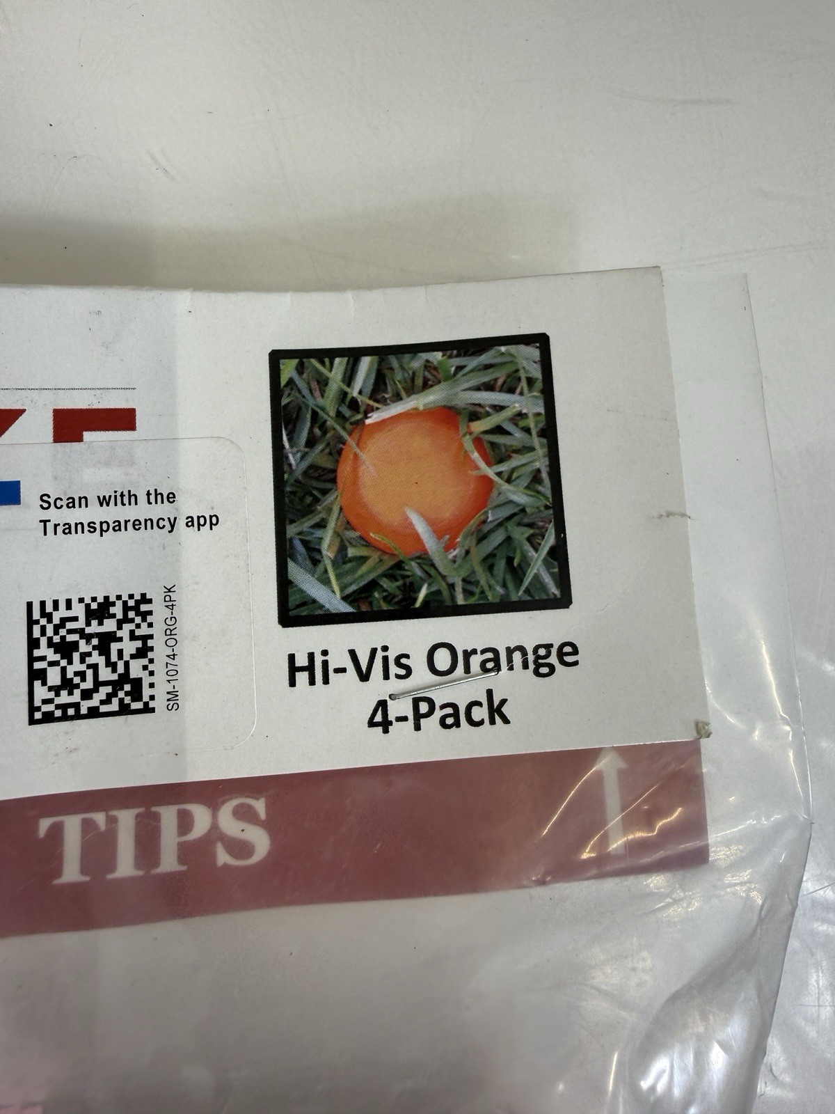 Low Profile Survey Stakes Hi-Vis Orange – 4 Pack