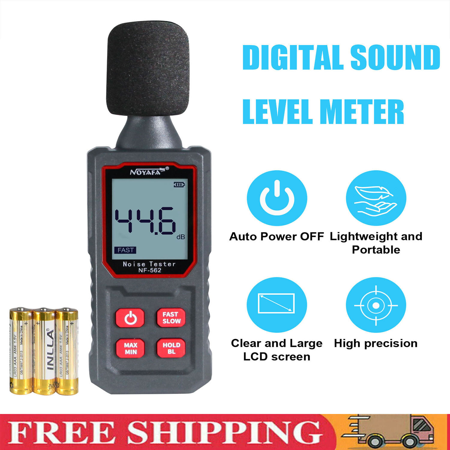 Decibel Meter Sound Level Meter Professional Sound Level Detector 30dB to 130dB