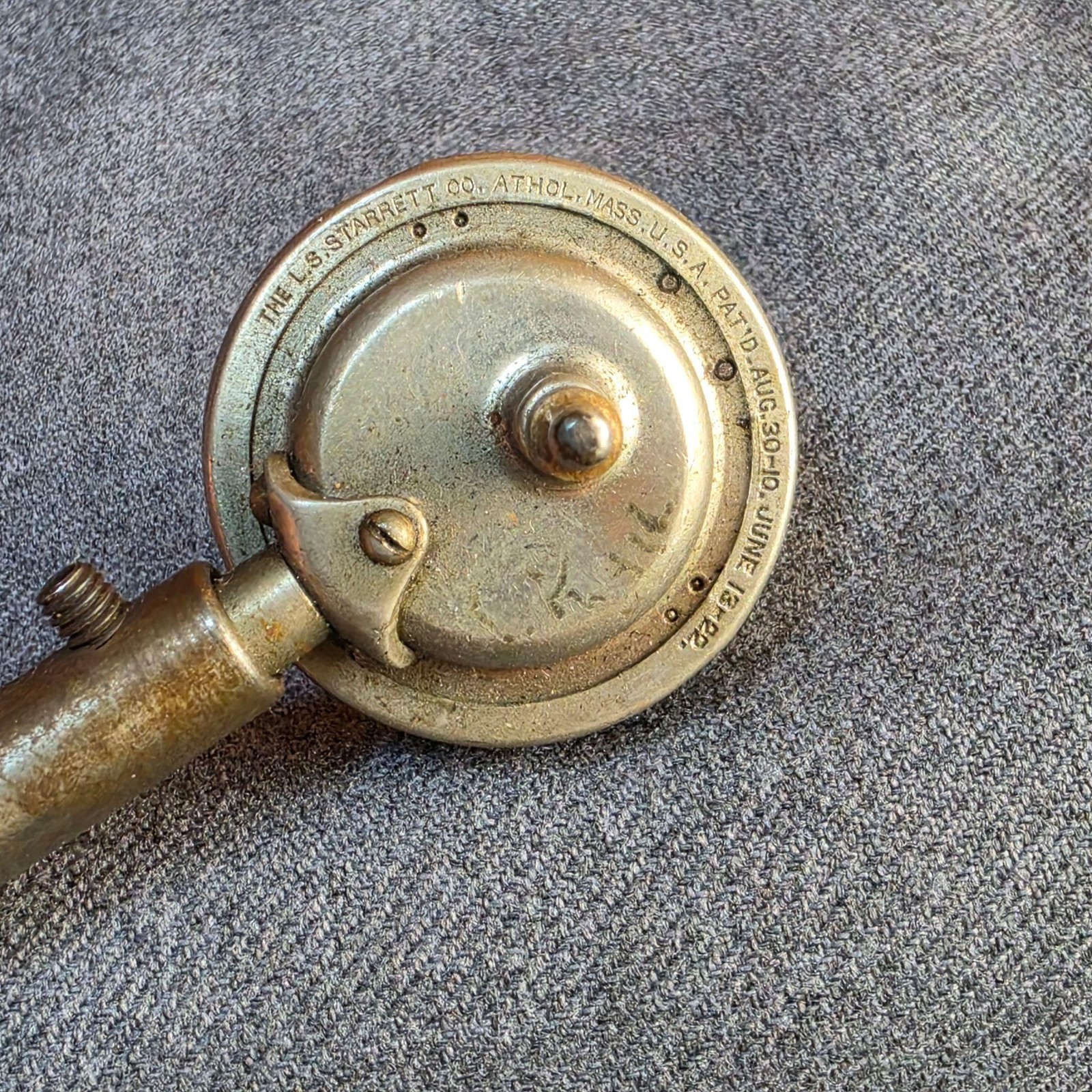 Vintage Starrett No.196 Dial Test Indicator Machinist Tool Set Made In USA Steel
