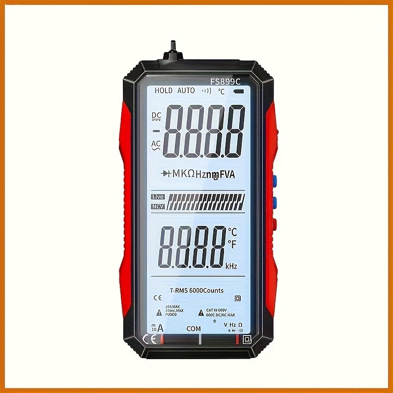 Rechargeable Digital Multimeter FS899C – Electrical & NCV Testing