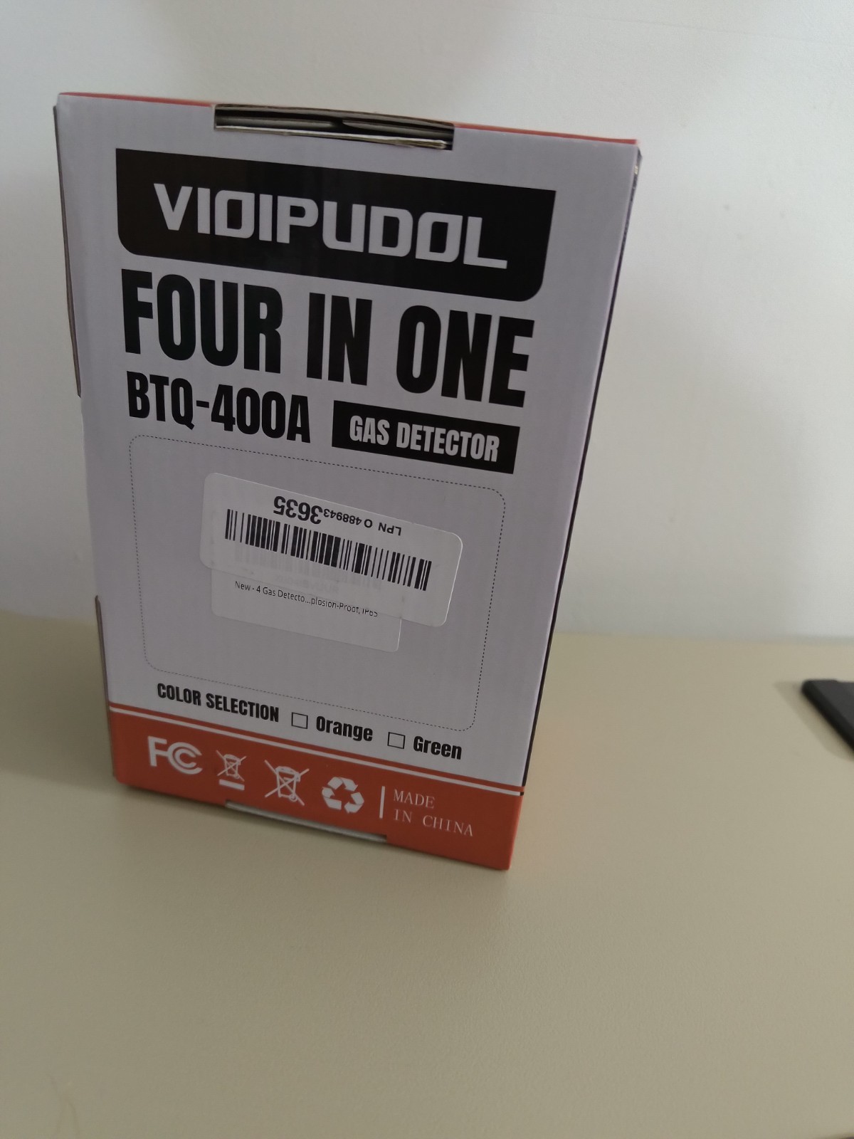 Vioipudol BTQ-400A Multi Gas Detector 4-in-1 Rechargeable Data Storage NEW