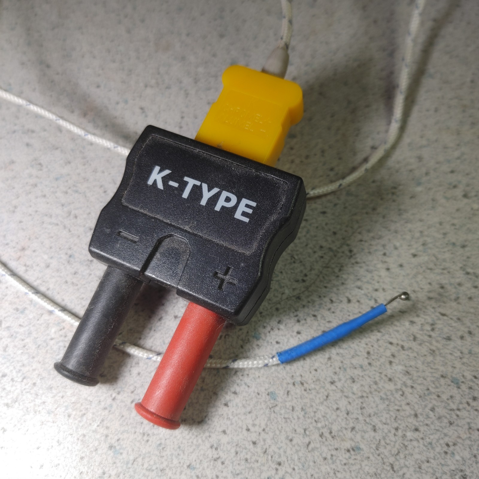 K Type Thermocouple Temperature Probe Sensor Wire Flex 36 In Chromel + Alumel